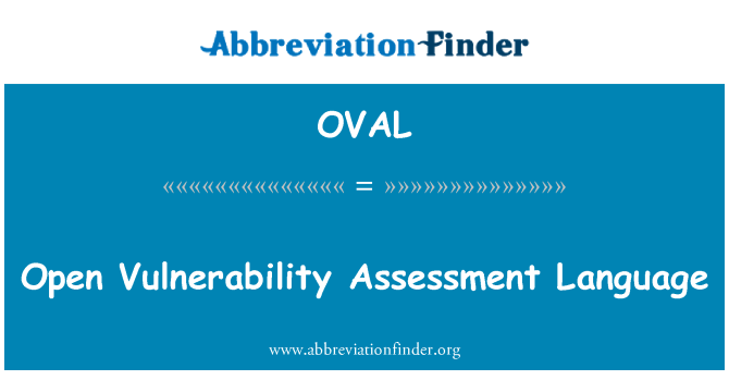 OVAL: Open Vulnerability Assessment Language