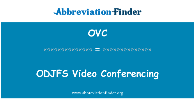 OVC: ODJFS 視訊會議