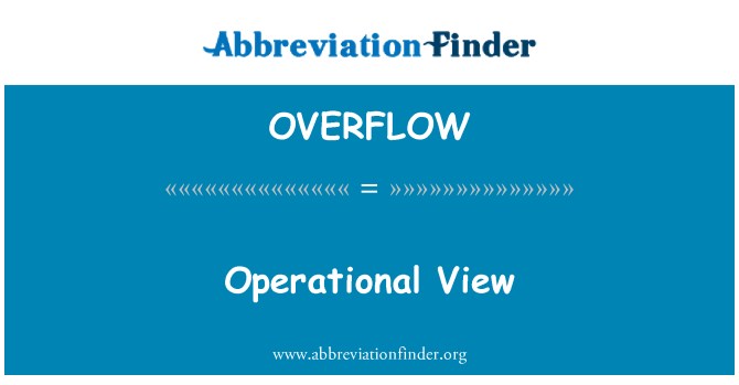 OVERFLOW: Operativni pogled