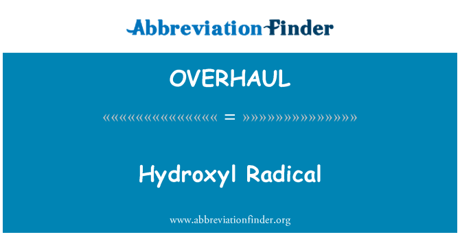 OVERHAUL: Hydroxylové radikály