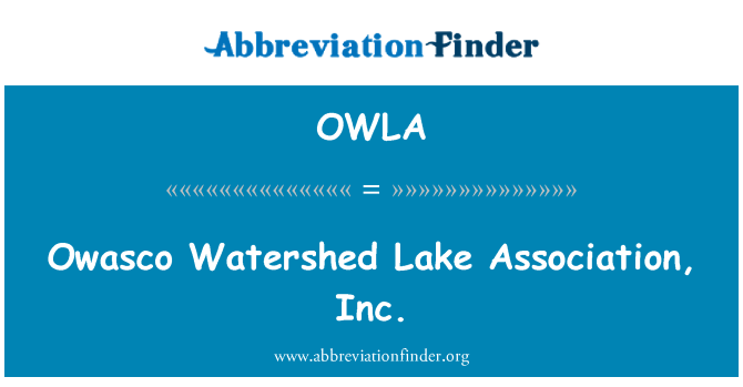 OWLA: Owasco cuenca lago Association, Inc.
