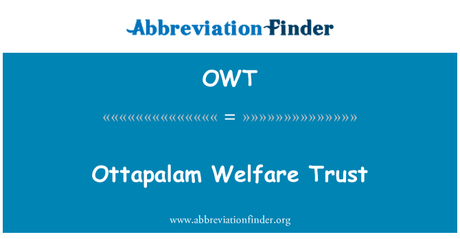 OWT: Ottapalam labklājības Trust