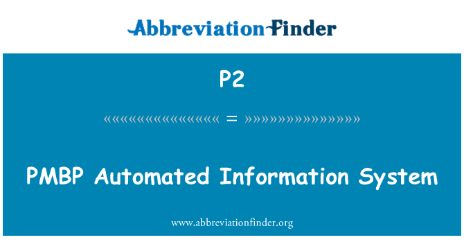 P2: PMBP Automatizuota informacinė sistema