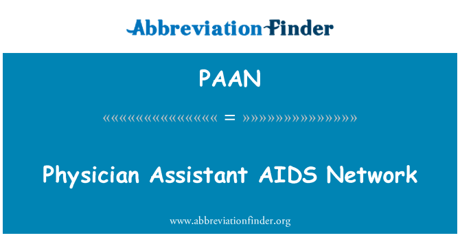 PAAN: Physician Assistant AIDS Network