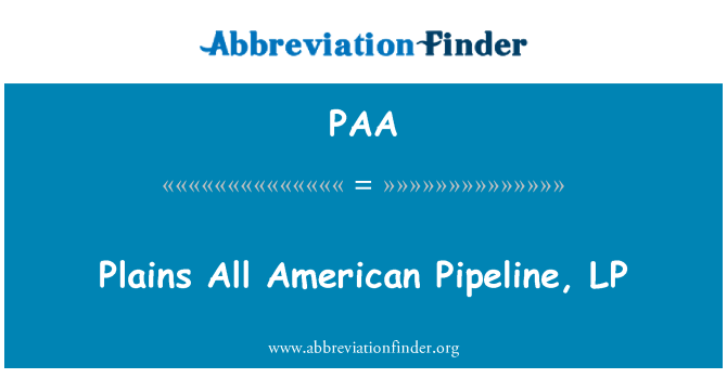 PAA: Plèn Pipeline Ameriken, LP