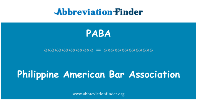 PABA: L-Assoċjazzjoni Tajlandizi Bar ta ' l-Amerika