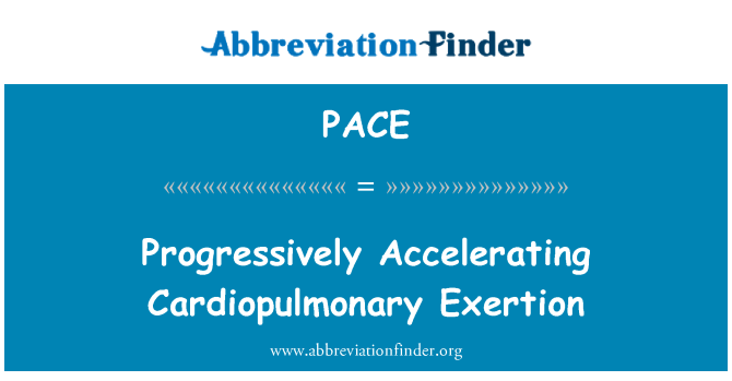 PACE: 逐步加速心肺功能的發揮