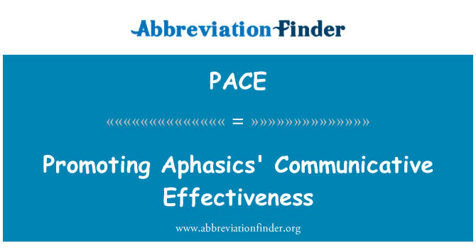 PACE: Pwomouvwa l' Communication Aphasics yo