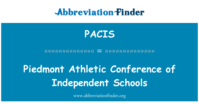 PACIS: Pjemontas Athletic konferencijos nepriklausomų mokyklų