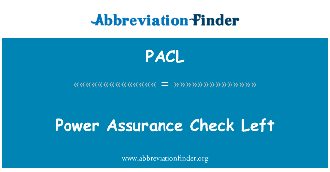 PACL: כוח אבטחת הסימון משמאל