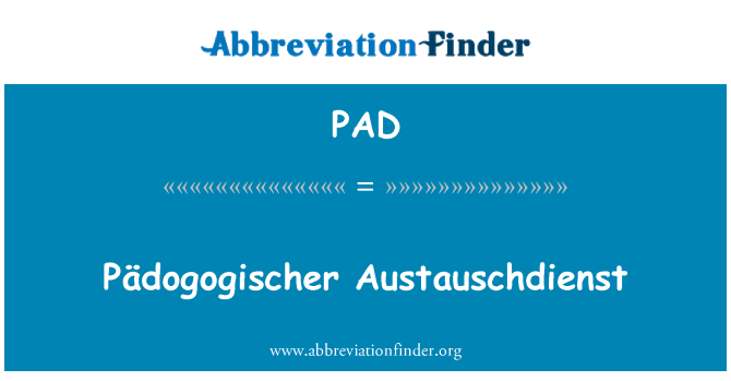 PAD: Pädogogischer Austauschdienst