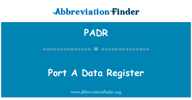 PADR: Reġistru tad-Data tal-port