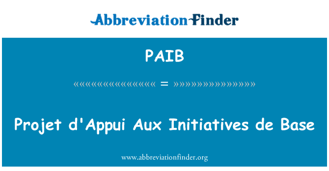 PAIB: D'Appui projet sylfaen de mentrau ategol