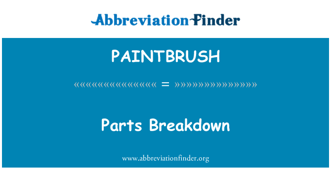 PAINTBRUSH: Κατανομή τμημάτων
