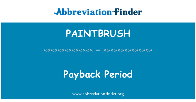 PAINTBRUSH: Perjodu ta ' payback