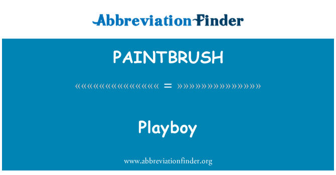 PAINTBRUSH: Playboy