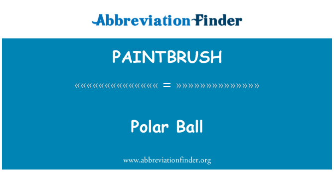 PAINTBRUSH: Polar žogo