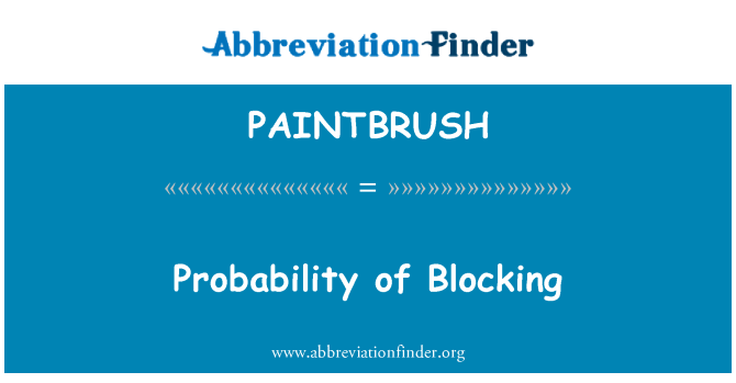 PAINTBRUSH: Pravděpodobnost zablokování