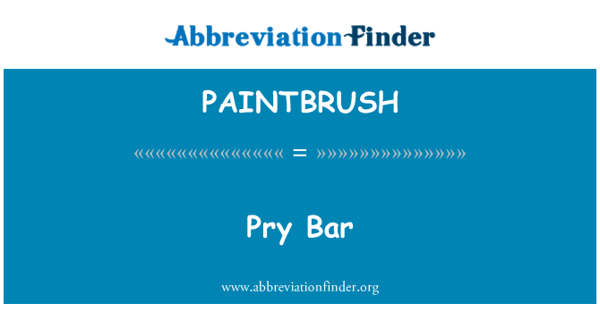 PAINTBRUSH: Pry Bar