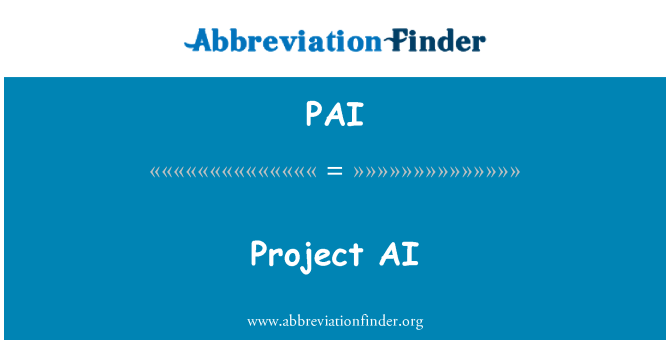 PAI: Projekt AI