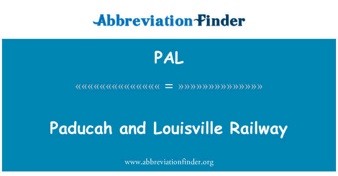 PAL: Paducah a Louisville železnice