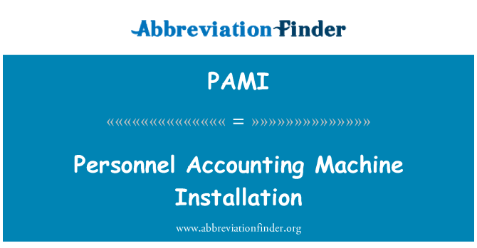 PAMI: Persunal tal-kontijiet tal-installazzjoni tal-magna
