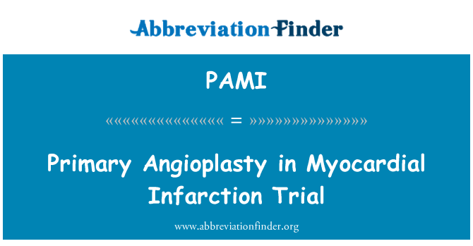 PAMI: 심근 경색 예 심에서 기본 확장 술