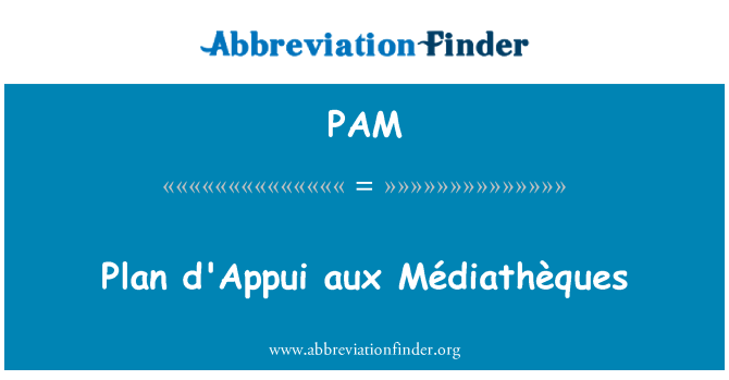 PAM: นุเคราะห์ d'Appui แผน Médiathèques