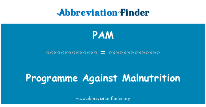 PAM: Ohjelma aliravitsemus