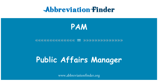 PAM: Director d'afers públics