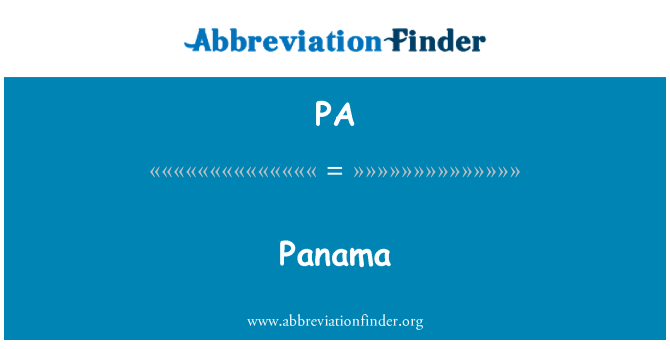 PA: Panama