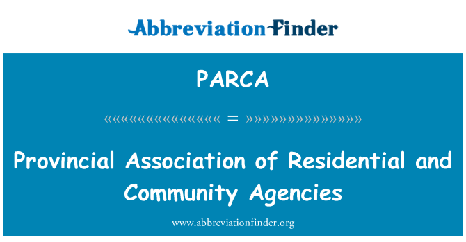 PARCA: 省级协会的住宅和社区机构