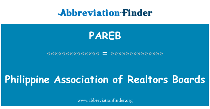 PAREB: Philippine Association of Realtors Boards