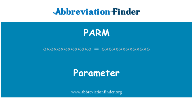 PARM: Parametro