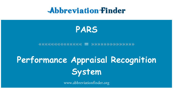 PARS: کارکردگی تخمینے شناسی نظام