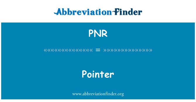 PNR: Показалец