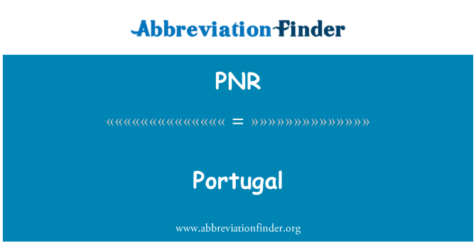 PNR: Portugal