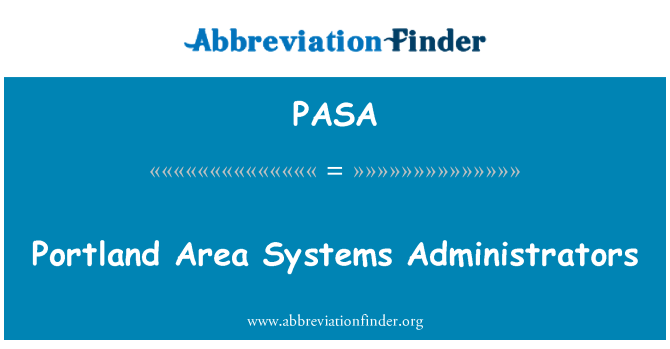 PASA: Amministratori di sistemi Area di Portland