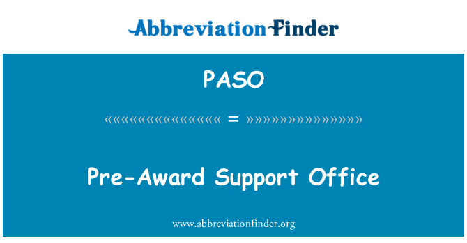 PASO: Pre-prisen støtte Office