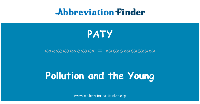 PATY: آلودگی اور نوجوان