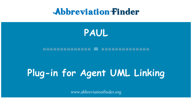 PAUL: Plug-in para agente UML ligando
