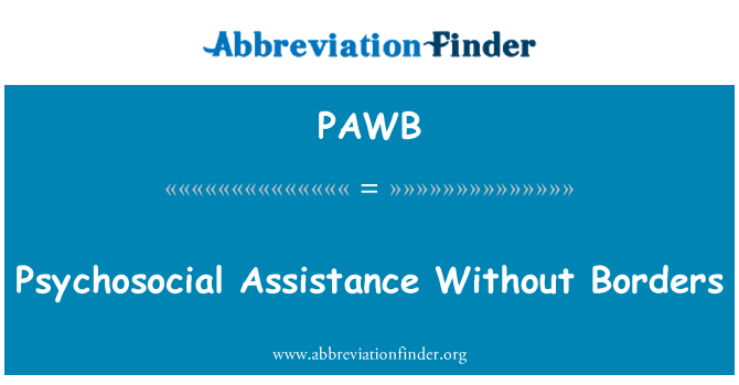PAWB: Bantuan psikososial tanpa batas