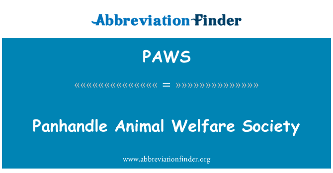 PAWS: Panhandle Animal Welfare Society