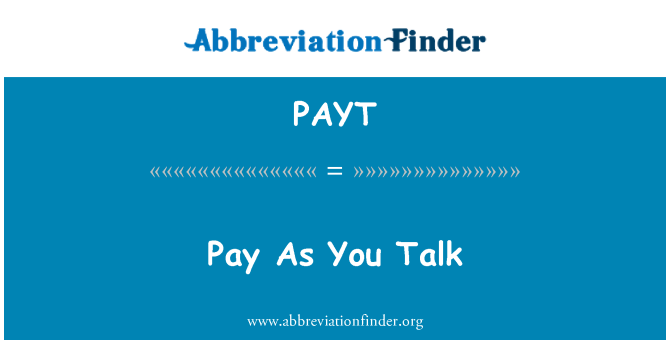 PAYT: Peye menm jan ou pale