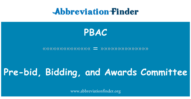 PBAC: Pred ponudbo, ponudbe in odbora nagrade