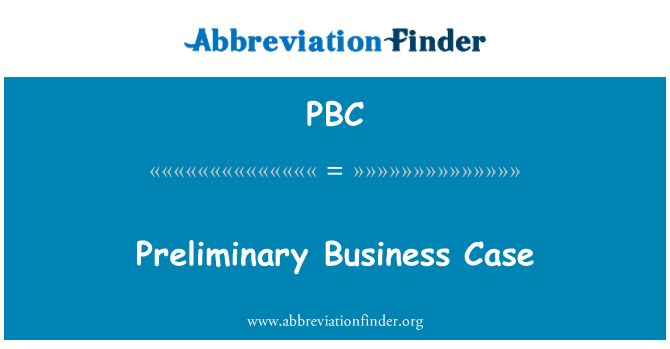 PBC: Ka biznis preliminè