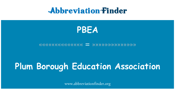 PBEA: Plum Borough Education Association