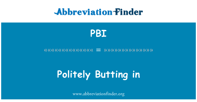 PBI: Butée poliment en