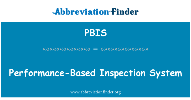 PBIS: سیستم بازرسی مبتنی بر عملکرد