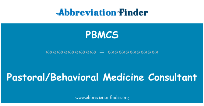 PBMCS: Konzultant pastorační/behaviorální medicíny